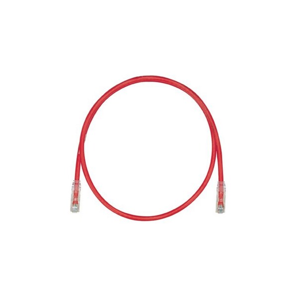 Panduit MOD PATCH CORD 4PR STRANDED, UTP CAT6+ 8W8P, RED, 110 FT UTPSP110RDY